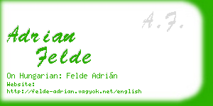 adrian felde business card