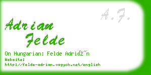 adrian felde business card